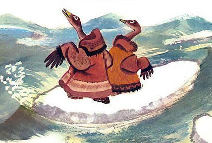 Лисичка (чукотская сказка) кайры на льдине