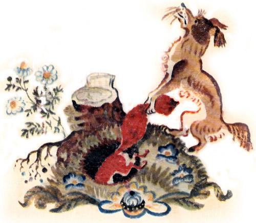 Лисичка со скалочкой (русская сказка) Лисичка со скалочкой