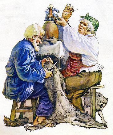 Тут его и порешили, сняли кожу да сынку тулуп сделали