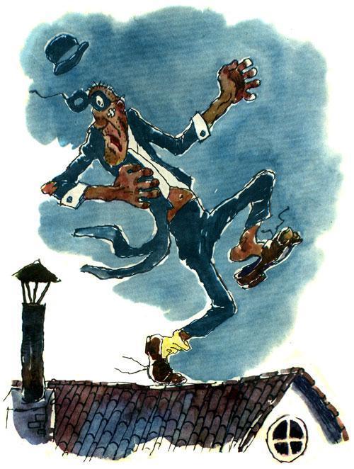 жулик пустился наутек