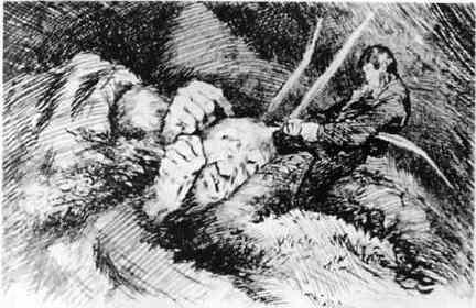 вырвал волос у великана