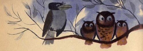 Мать-мачеха ворона и совы