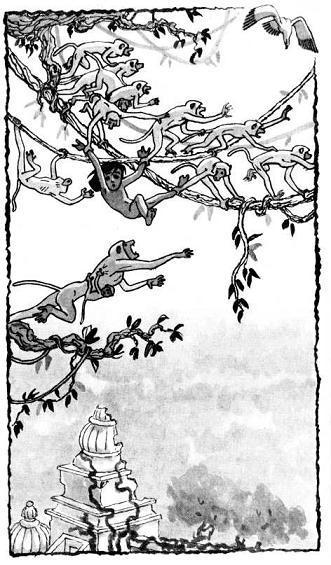 Маугли (повесть) обезьяны бандерлоги уносят Маугли