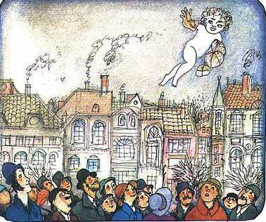 Мэри Поппинс с Вишнёвой улицы (сказка-повесть) Толпа, привлечённая невиданным зрелищем, росла