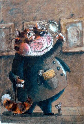 Кот Знаток живописи