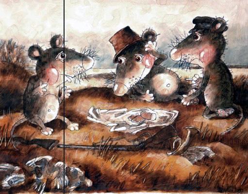 Охотники мыши на привале