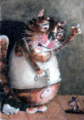 Кот и Виноватая мышь