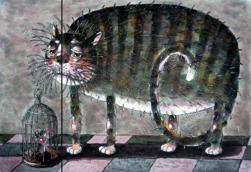 мышонок В клетке