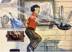 Мишка со сковородкой