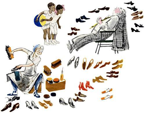 Мистер Твистер (стих Самуила Маршака) чистильщик обуви