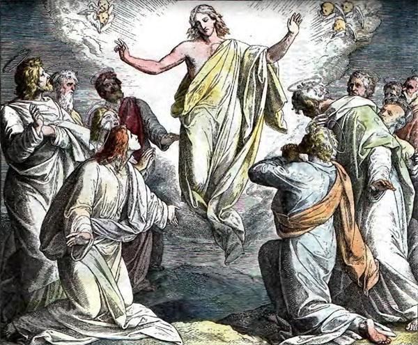 Господь возносится к Богу Отцу на небо