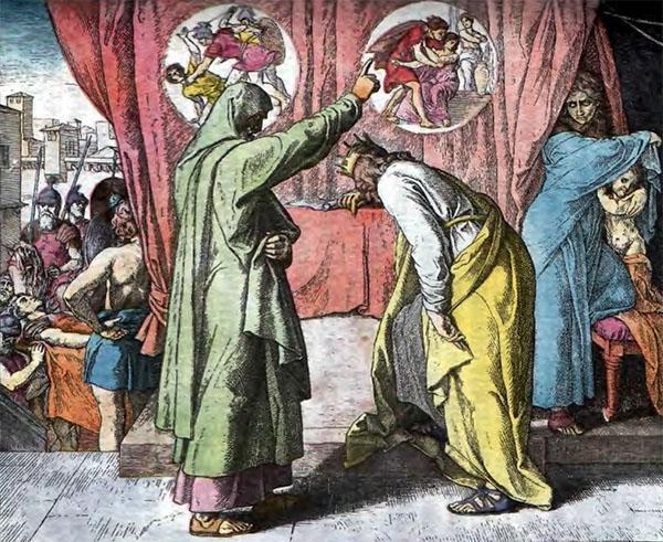 Пророк Нафан является к царю Давиду