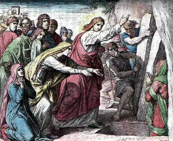 Иисус воскрешает Лазаря