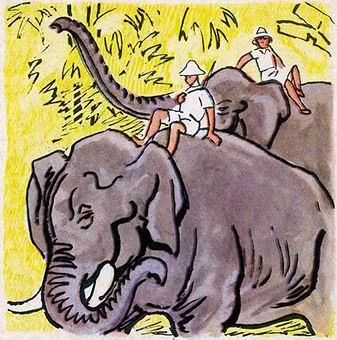 Моё сочинение (рассказ) верхом на слонах