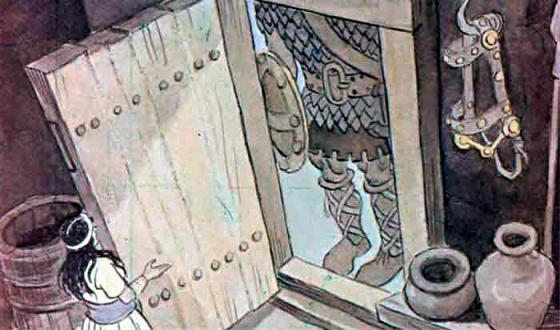 Мудрая Унах открыла дверь Кухулину