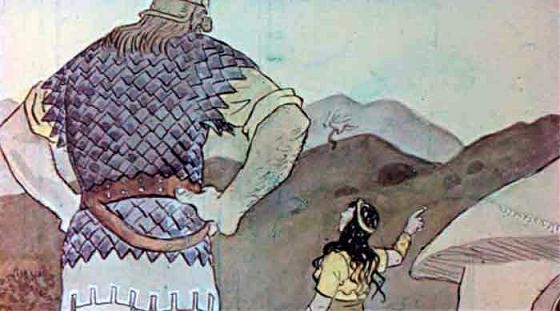 Мудрая Унах и Кухулин