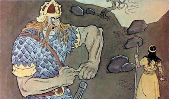 Мудрая Унах и Кухулин