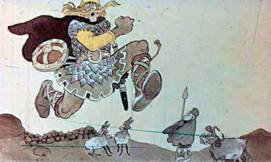 Кухулин бежит