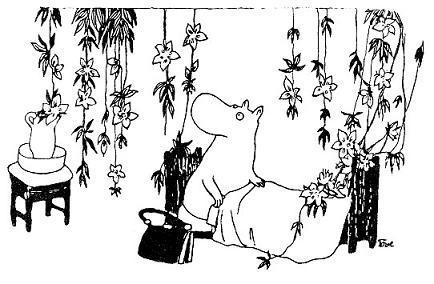 Муми-тролль: Шляпа волшебника (сказка-повесть) Муми-мама среди цветов