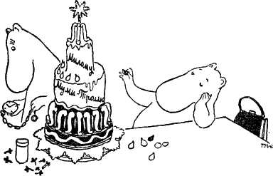 Муми-тролли и торт