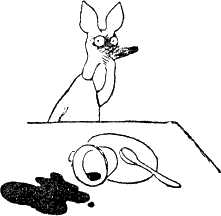 снифф вывернул чашку на стол