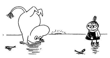 Муми-тролль и волшебная зима (сказка-повесть) Малышка Мю и Муми-тролль стоит на голове