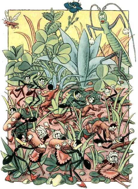 одни муравьи у других воруют личинок