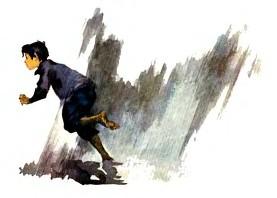 мальчик убегает