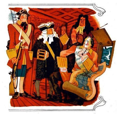 Пётр Великий и и солдат на корабле