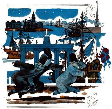 Находчивый солдат: Двое молодцов и солдатского ранца (былина) бояре убегают ночью