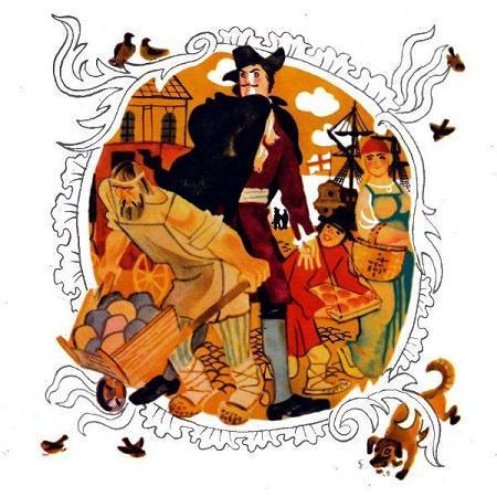 Петр Первый переодетый на улице