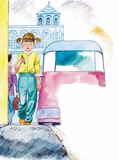 Находка (стих Сергея Михалкова) девочка идет по улице