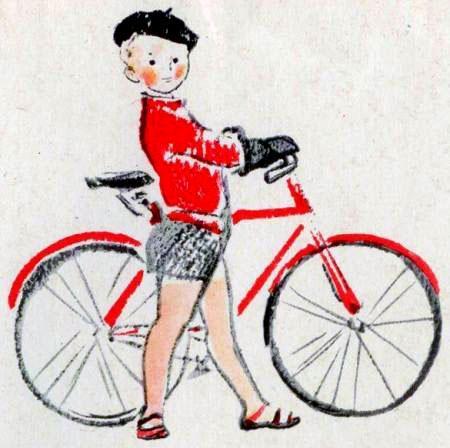 Наш Витек и велосипед