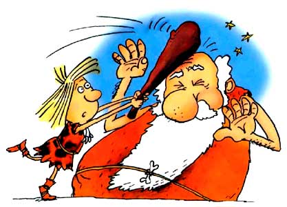 Неандертальский мальчик удар дубиной по голове