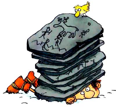 Неандертальский мальчик придавило плитами