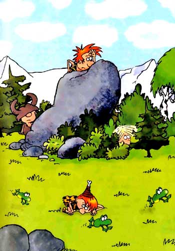 Неандертальский мальчик или большой поход дети на лугу