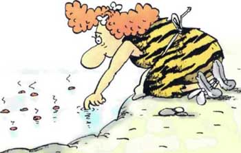 Неандертальский мальчик в школе и дома на берегу