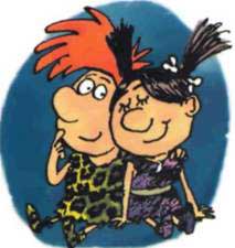 Неандертальский мальчик и девочка