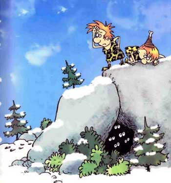 Неандертальский мальчик в школе и дома Неандертальский мальчик на каменной глыбе