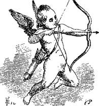 купидон стреляет из лука