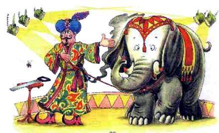фокусник и слон