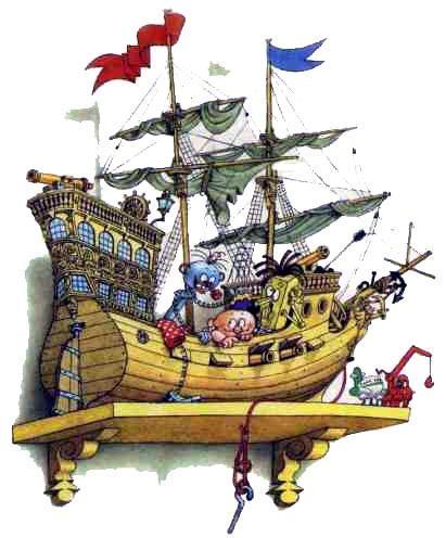 Непоседа, Мякиш и Нетак (повесть) корабль