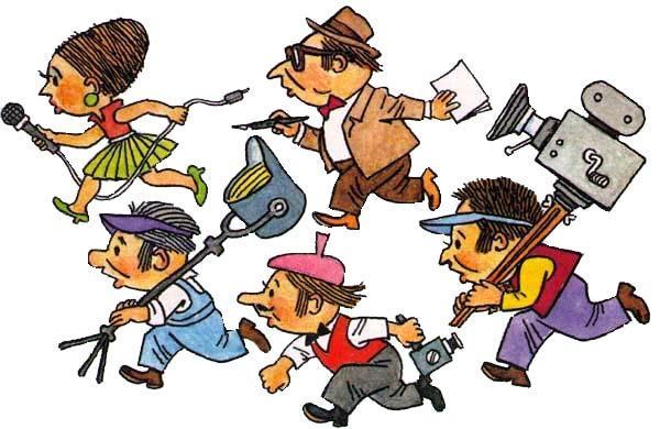 репортеры и журналисты бегут