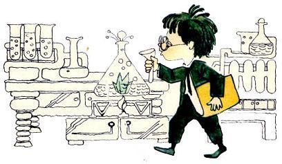 Незнайка на Луне (роман-сказка) Знайка проводит химические опыты