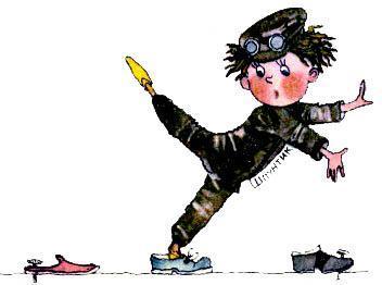 Незнайка на Луне (роман-сказка) Шпунтик и обувь прибитая гвоздями к полу