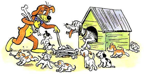 Новые приключения Пифа (сказка) Пиф угощает друзей