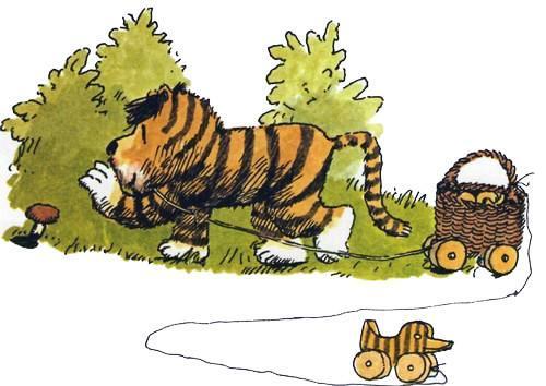 О, как ты прекрасна, Панама! (сказка) тигрёнок собирает грибы