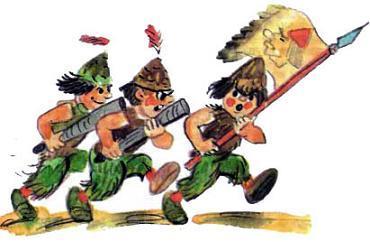 Огненный бог Марранов (сказка-повесть) Марраны идут строем на войну