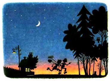 ночью побежали на огород