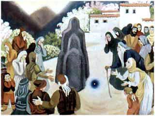 стал Харибу камнем до колен.